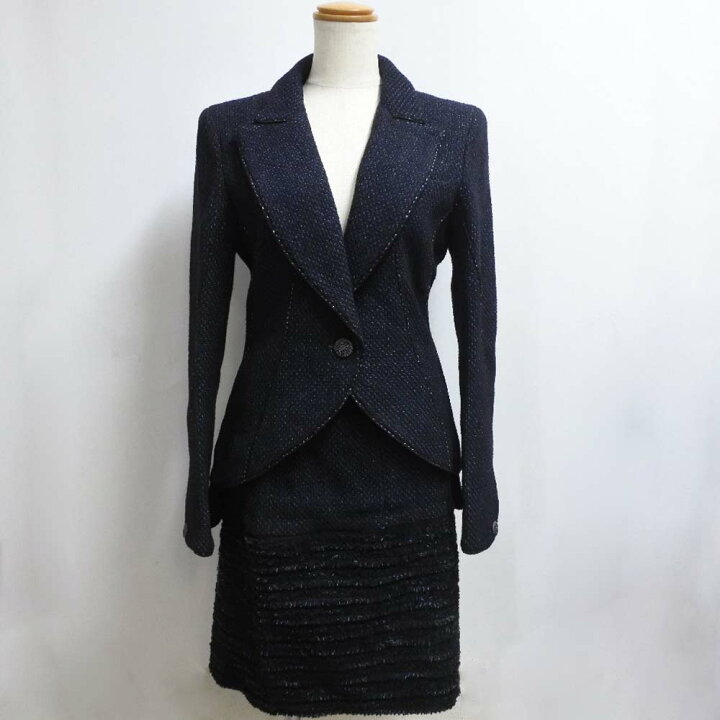 楽天市場】シャネル CHANEL ツイード セットアップ P44322V32666  