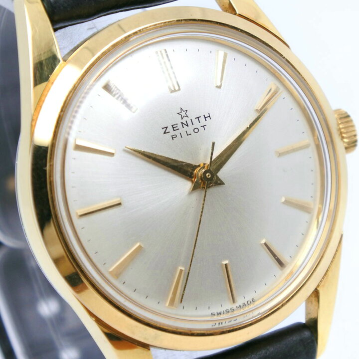 楽天市場】ゼニス ZENITH PILOT 腕時計 ステンレススチール×レザー 