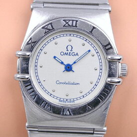 オメガ OMEGA コンステレーション 腕時計 ステンレススチール スイス製 シルバー クオーツ アナログ表示 シルバー文字盤 Constellation レディース【中古】