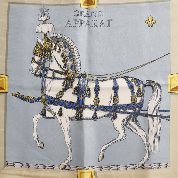 楽天市場】エルメス HERMES カレ90 スカーフ GRAND APPARAT 盛装の馬 