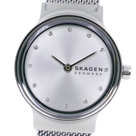 スカーゲン SKAGEN フレヤ 腕時計 SKW2715 ステンレススチール デンマーク製 クオーツ アナログ表示 シルバー文字盤 Freya レディース【中古】A-ランク