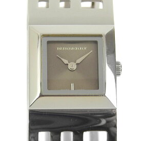 バーバリー BURBERRY ヘリテージ 腕時計 バングルウオッチ BU4701 ステンレススチール スイス製 シルバー クオーツ アナログ表示 ブラウン文字盤 Heritage レディース【中古】