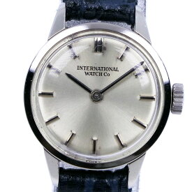 インターナショナルウォッチカンパニー IWC 腕時計 R2795 ステンレススチール×レザー スイス製 シルバー 手巻き シルバー文字盤 レディース【中古】