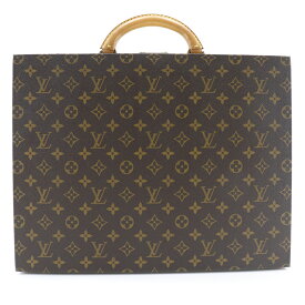 ルイ・ヴィトン LOUIS VUITTON アタッシュケース ビジネスバッグ プレジテント モノグラムキャンバス 茶 SO4508 ダイヤルロック Attache case ユニセックス【中古】A-ランク