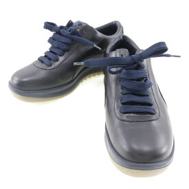 ルイ・ヴィトン LOUIS VUITTON 靴 スニーカー レザー イタリア製 黒 shoes レディース【中古】