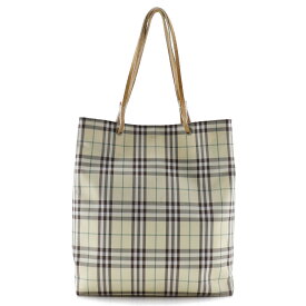 バーバリー BURBERRY ハンドバッグ ナイロン イタリア製 ベージュ オープン レディース【中古】B-ランク