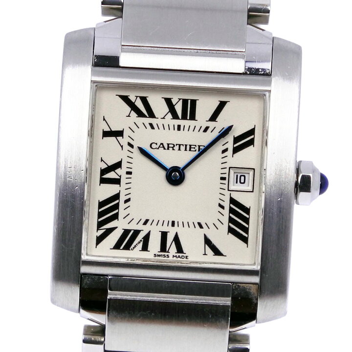 カルティエ Cartier タンクフランセーズMM ボーイズ 腕時計 クオーツ  
