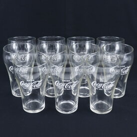 コカ・コーラ Coca-Cola ガラスコップ グラス グラス 昭和レトロ 1ダース(1個欠品) 11個入り 箱破れ glass cup glass _【中古】