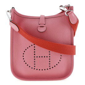【全品ポイント5倍+お買い得クーポン】エルメス HERMES エヴリンTPM ショルダーバッグ アマゾン トリヨンクレマンス ローズアザレ フランス製 2020年 ピンク/赤 Y 斜め掛け スナップボタン EvelyneTPM レディース【中古】A+ランク