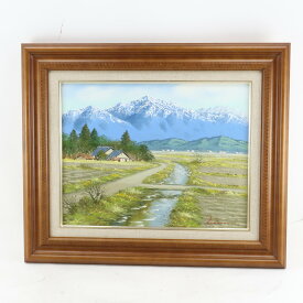 小山潔 絵画 信州路北アルプス 絵画 Kiyoshi Koyama Painting Shinshu Road North Alps _【中古】