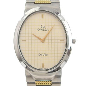 オメガ OMEGA デビル/デヴィル 腕時計 ステンレススチール スイス製 シルバー/ゴールド クオーツ シルバー文字盤 De Ville ボーイズ【中古】