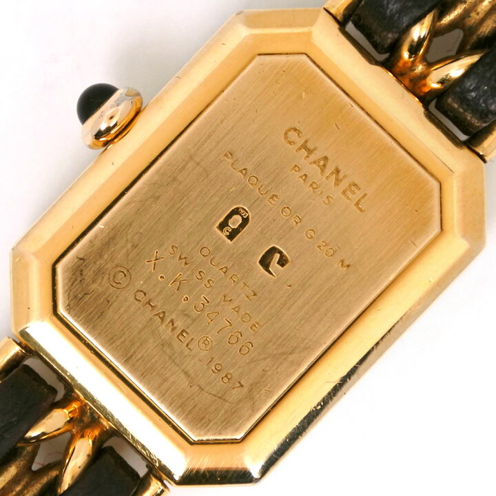 楽天市場】シャネル CHANEL プルミエールL 腕時計 H0001 金メッキ  