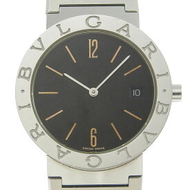 ブルガリ BVLGARI ブルガリブルガリ 腕時計 BB33SS ステンレススチール スイス製 クオーツ アナログ表示 黒文字盤 Bulgari Bulgari メンズ【中古】