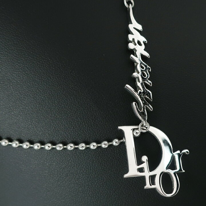 楽天市場】ディオール Dior ロゴ ネックレス 金属製×フェイクパール 