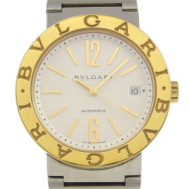 ブルガリ BVLGARI ブルガリブルガリ 腕時計 BB38SG ステンレススチール×K18イエローゴールド スイス製 自動巻き 白文字盤 Bulgari Bulgari メンズ【中古】A-ランク