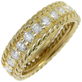 クリスチャンディオール Dior 6.5号 リング・指輪 K18イエローゴールド×ダイヤモンド 約4.4g レディース【中古】Aランク