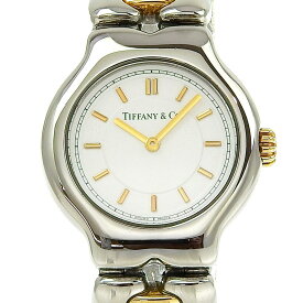 ティファニー TIFFANY&Co. ティソロ 腕時計 L0112 ステンレススチール スイス製 クオーツ アナログ表示 白文字盤 Tisolo レディース【中古】