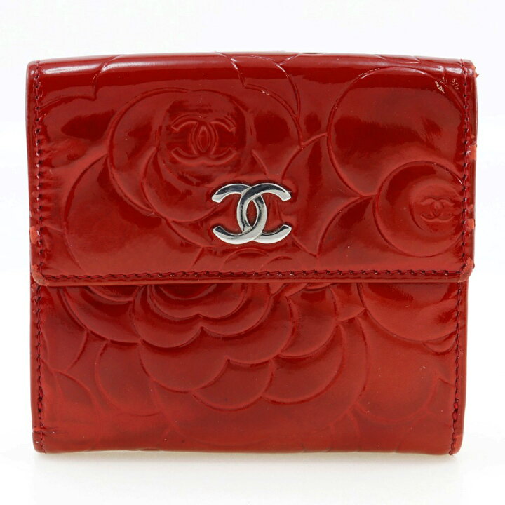 楽天市場】シャネル CHANEL 二つ折り財布 パテントレザー 2011年 