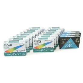 富士フイルム FUJI FILM 【18本セット】VHS-C ビデオカセットテープ 20分 その他家電 SUPER AGDC ダブルコーティング TC-20 [Set of 18] VHS-C video cassette tapes, 20 minutes _【未使用】Sランク