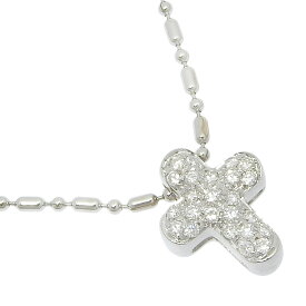 スタージュエリー STAR JEWELRY クロス ネックレス K18ホワイトゴールド 約4.4g cross レディース【中古】Aランク