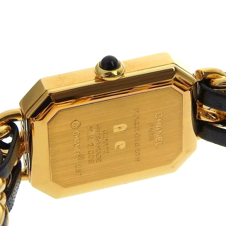 楽天市場】シャネル CHANEL プルミエールS 腕時計 H0001 金メッキ  
