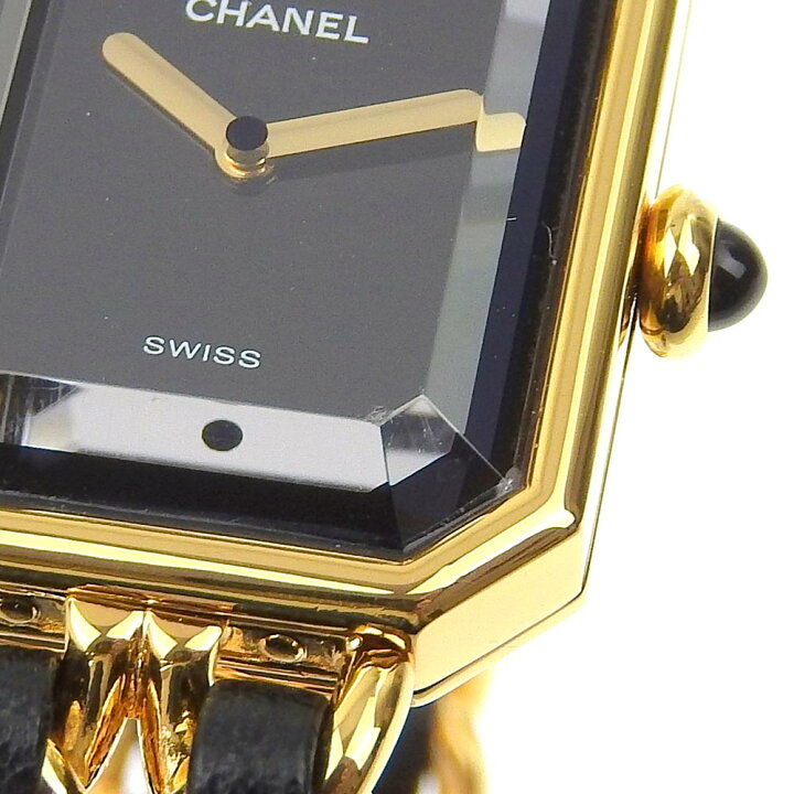 楽天市場】シャネル CHANEL プルミエールS 腕時計 H0001 金メッキ  