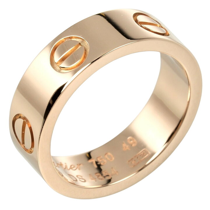 楽天市場】カルティエ CARTIER ラブ リング 指輪 9号 K18PG ピンク  