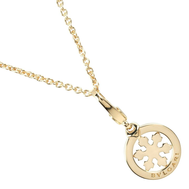 楽天市場】ブルガリ BVLGARI トンド スノーフレーク ネックレス K18YG 