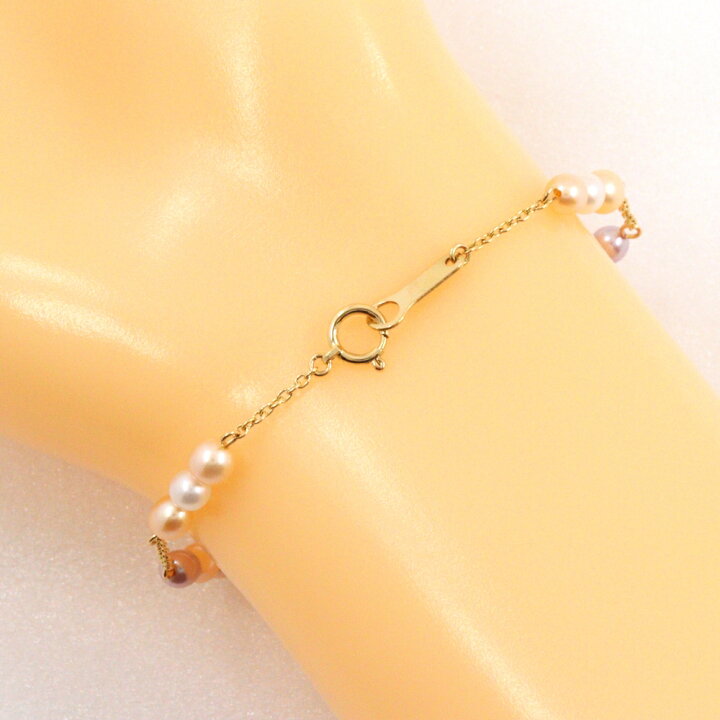 楽天市場】タサキ TASAKI 淡水パール ブレスレット K18イエロー 