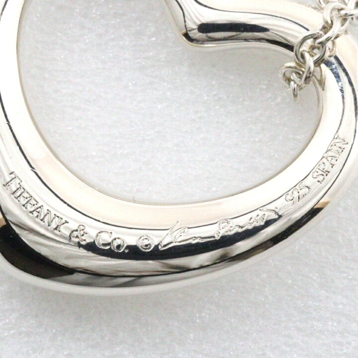 美品 Tiffanyティファニーオープンハートネックレス 22mm SV925 