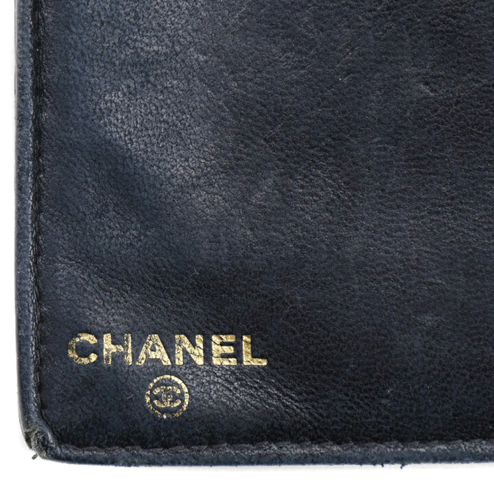 楽天市場】シャネル CHANEL 長財布 キャビアスキン 黒 スナップボタン 