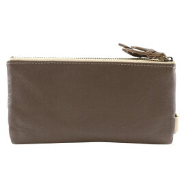 【スーパーセール20%OFF対象】エンディミオン・スプリング Endymion Spring 本革財布 長財布 ブラウン スナップボタン Genuine Leather Wallet ユニセックス【中古】A+ランク