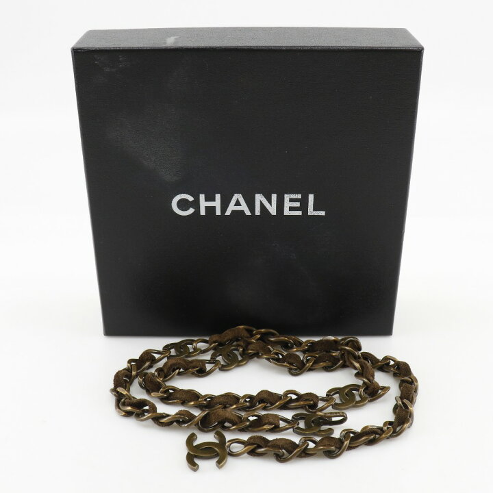楽天市場】シャネル CHANEL チェーンベルト ベルト ヴィンテージ加工 