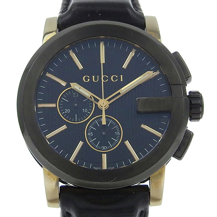 楽天市場】グッチ GUCCI Gクロノ 腕時計 101.2 ステンレススチール×型 