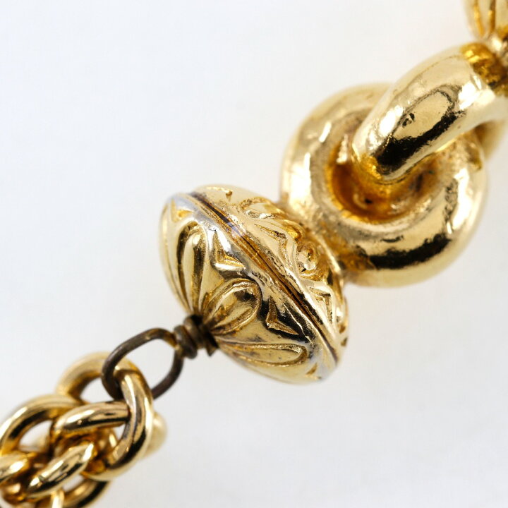 楽天市場】シャネル CHANEL ロング ネックレス ヴィンテージ 金メッキ 