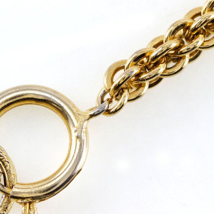 楽天市場】シャネル CHANEL ロング ネックレス ヴィンテージ 金メッキ 
