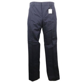 【全品ポイント5倍+お買い得クーポン】エルメス HERMES パンツ H835210H40142 コットン イタリア製 紺 メンズ【未使用】Sランク