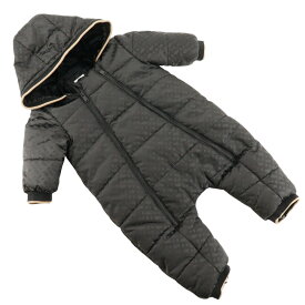 ボス BOSS スノースーツ フード付き その他アウター ベビージャンプスーツ 撥水 J96109 ポリエステル×ポリアミド 黒 Snowsuit with hood キッズ【中古】Aランク
