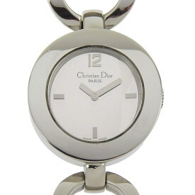 ディオール Dior マリス 腕時計 CD022110 ステンレススチール クオーツ アナログ表示 黒文字盤 Maris レディース【中古】A-ランク
