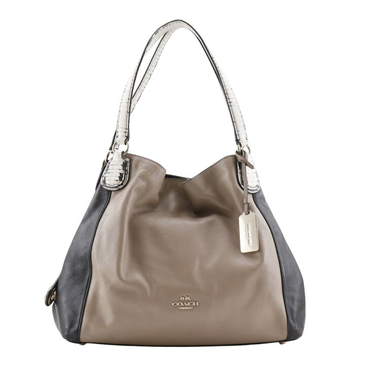 楽天市場】コーチ COACH トートバッグ レザー ベージュ/黒 斜め掛け 
