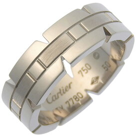 カルティエ CARTIER タンクフランセーズ 10号 リング・指輪 K18ホワイトゴールド 約8.8g Tank francais レディース【中古】A-ランク