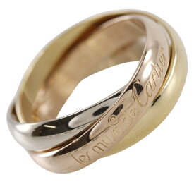 カルティエ CARTIER トリニティ 10号 リング・指輪 K18ゴールド（YG×PG×WG） 約7.1g Trinity レディース【中古】Aランク