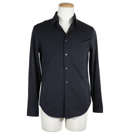 【全品ポイント5倍+お買い得クーポン】セオリー theory Structure Knit Sylvain ND A 長袖シャツ コットン×ポリエステル 紺 Structure Knit Sylvain ND A メンズ【中古】