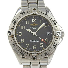 ブライトリング BREITLING コルト 腕時計 A17035 ステンレススチール 自動巻き アナログ表示 ブラック文字盤 Colt レディース【中古】