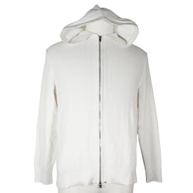 【全品ポイント5倍+お買い得クーポン】セオリー theory Mhylo フルジップ フード パーカー 02-3203001 コットン 白 Mhylo Full Zip Hood メンズ【中古】