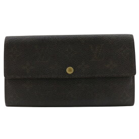 ルイ・ヴィトン LOUIS VUITTON ポルトフォイユ・サラ 長財布 M61734 モノグラムキャンバス 1997年 茶 TH1917 スナップボタン Portefeiulle Sarah ユニセックス【中古】B-ランク
