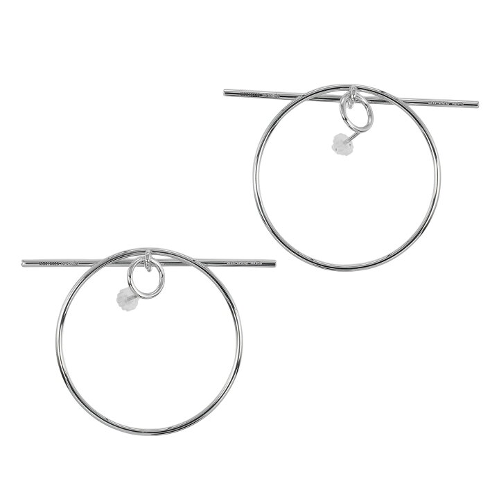 楽天市場】エルメス HERMES ループ ピアス エシャペ MM シルバー925 約 