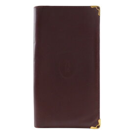 カルティエ CARTIER マストライン 札入れ カーフ オープン Must Line ユニセックス【中古】