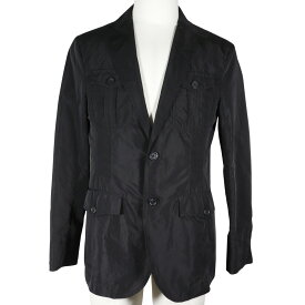 バーバリーブラックレーベル BURBERRY BLACK LABEL テーラードジャケット BMP19-809-09 ポリエステル 黒 メンズ【中古】A-ランク