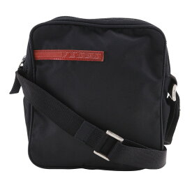 プラダスポーツ PRADA SPORTS ポシェット ショルダーバッグ B8675 ナイロン NERO 黒 斜め掛け 肩掛け ファスナー Pochette ユニセックス【中古】